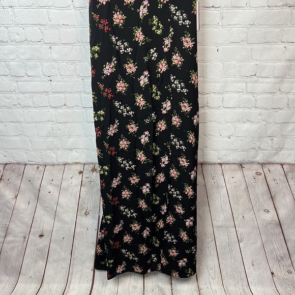 B Darlin Black Floral Off Shoulder Maxi Dress Juniors Size 5/6 Homecoming HOCO - Picture 4 of 8